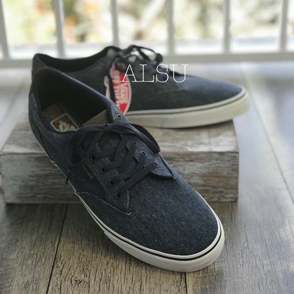NWT VANS WinstonWashed Twill Navy Men’s AUTHENTIC - Picture 3 of 8